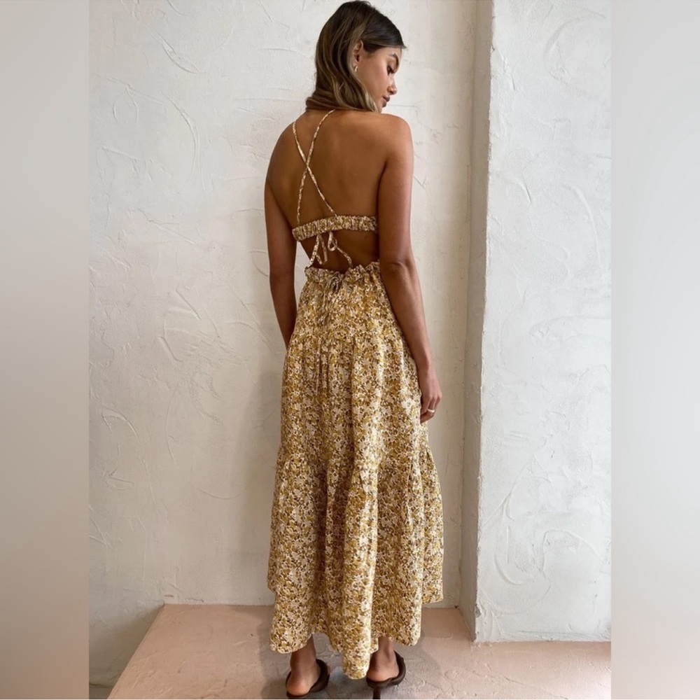Shona Joy Orion backless midi dress. Only worn once.